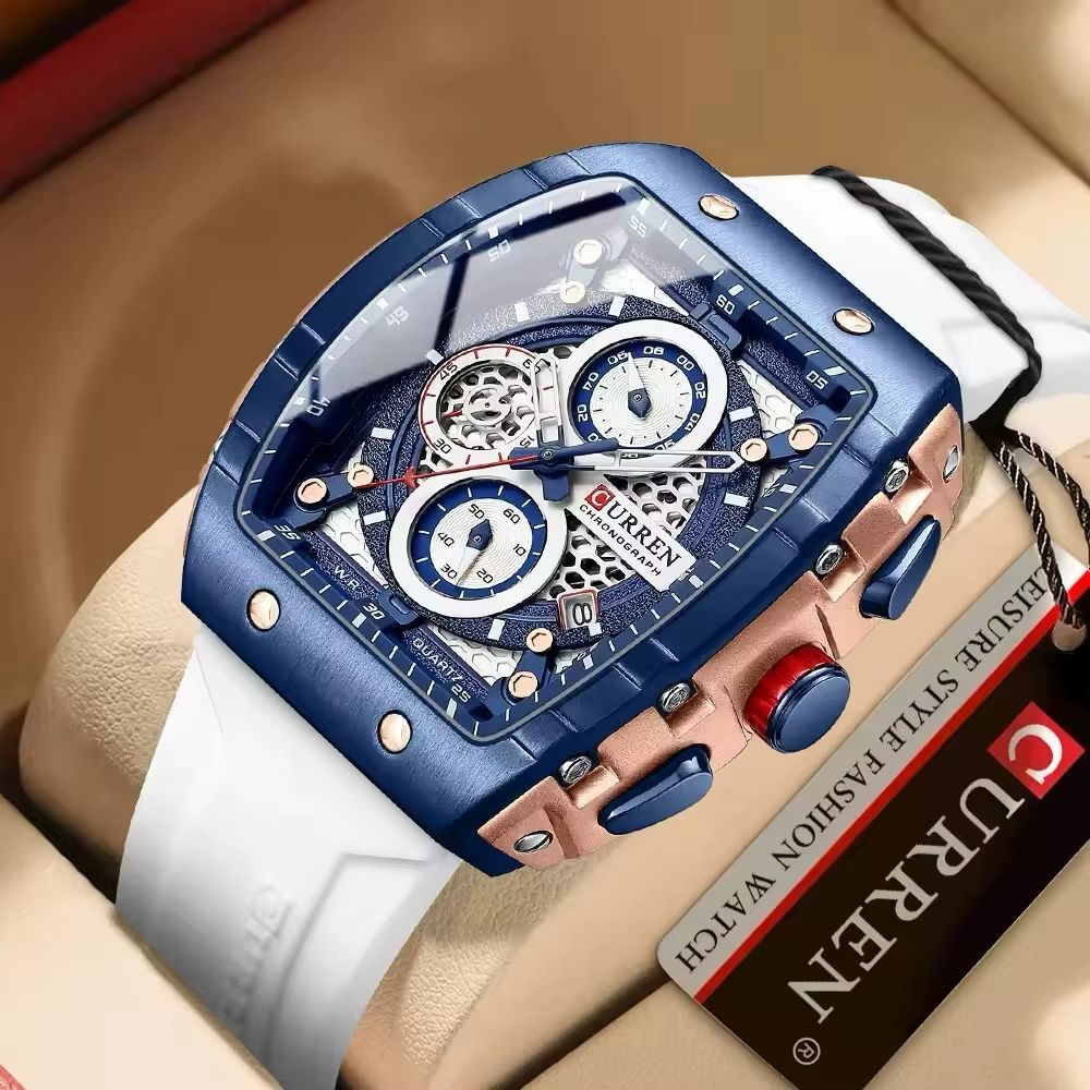 Reloj Curren 8488  Pulso Silicona Hombre